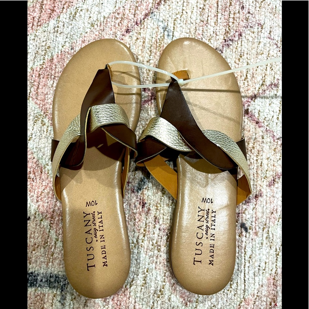 Tuscany By Easy Street Womens Slide Sandals 10W